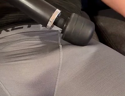 Guess What Daddy Dreaming About When His Cock Hardens Under the Vibration From Massage Machine and Makes It Cum - John Delove