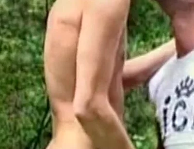 Straight twink fucked outdoor for fist time