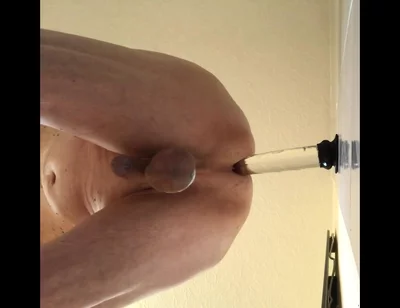 Riding 9 Inch Cock Dildo - Below View