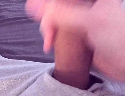 Watching Porn Leads to Noisy Cumshot After Quick Horny Wank